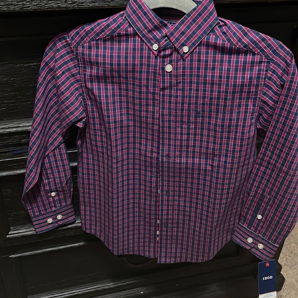 Boys Izod long sleeve dress shirt